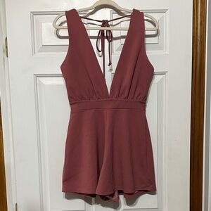 Charlotte Ruse deep-V stretchy romper